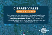 Atención a los cierres y medidas preventivas por la Maratón Medellín 2025 este domingo
