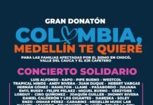 Con un gran concierto solidario, Medellín se une para ayudar a las familias afectadas por el terremoto